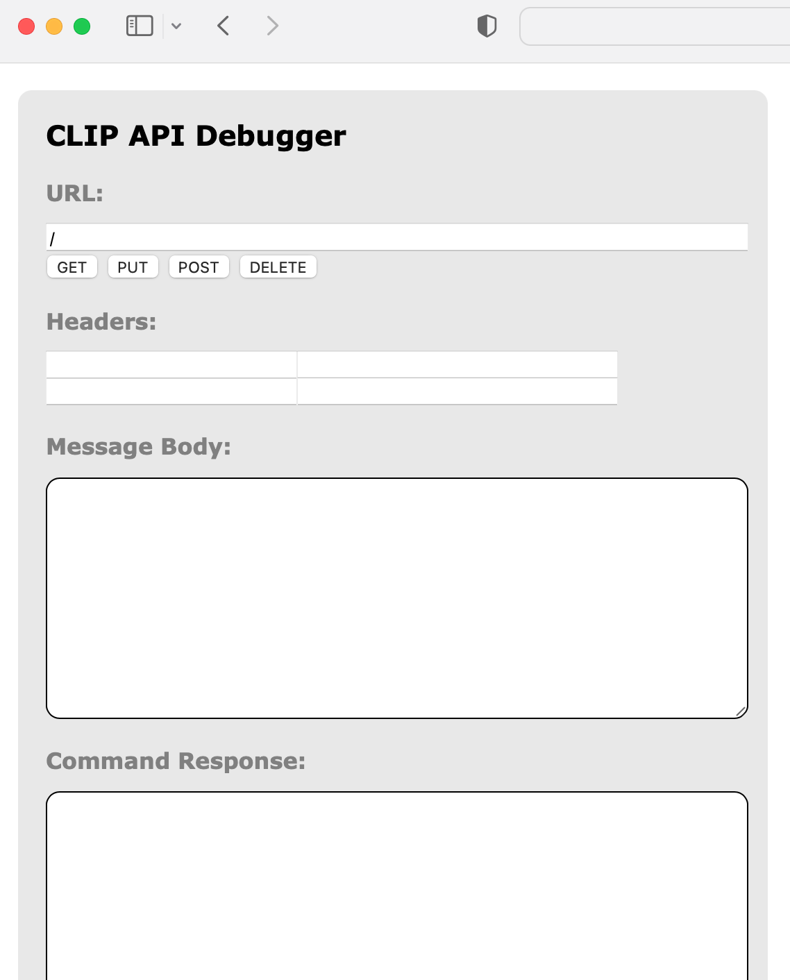 The CLIP API Debugger